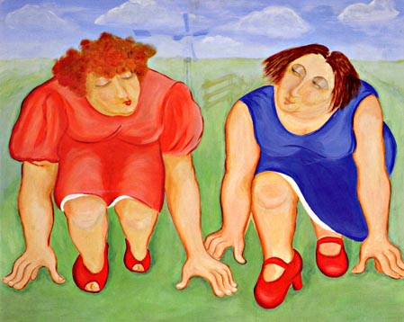 Scusi, scusa (neem me niet kwalijk) | 1995 acryl 100 x 125 cm